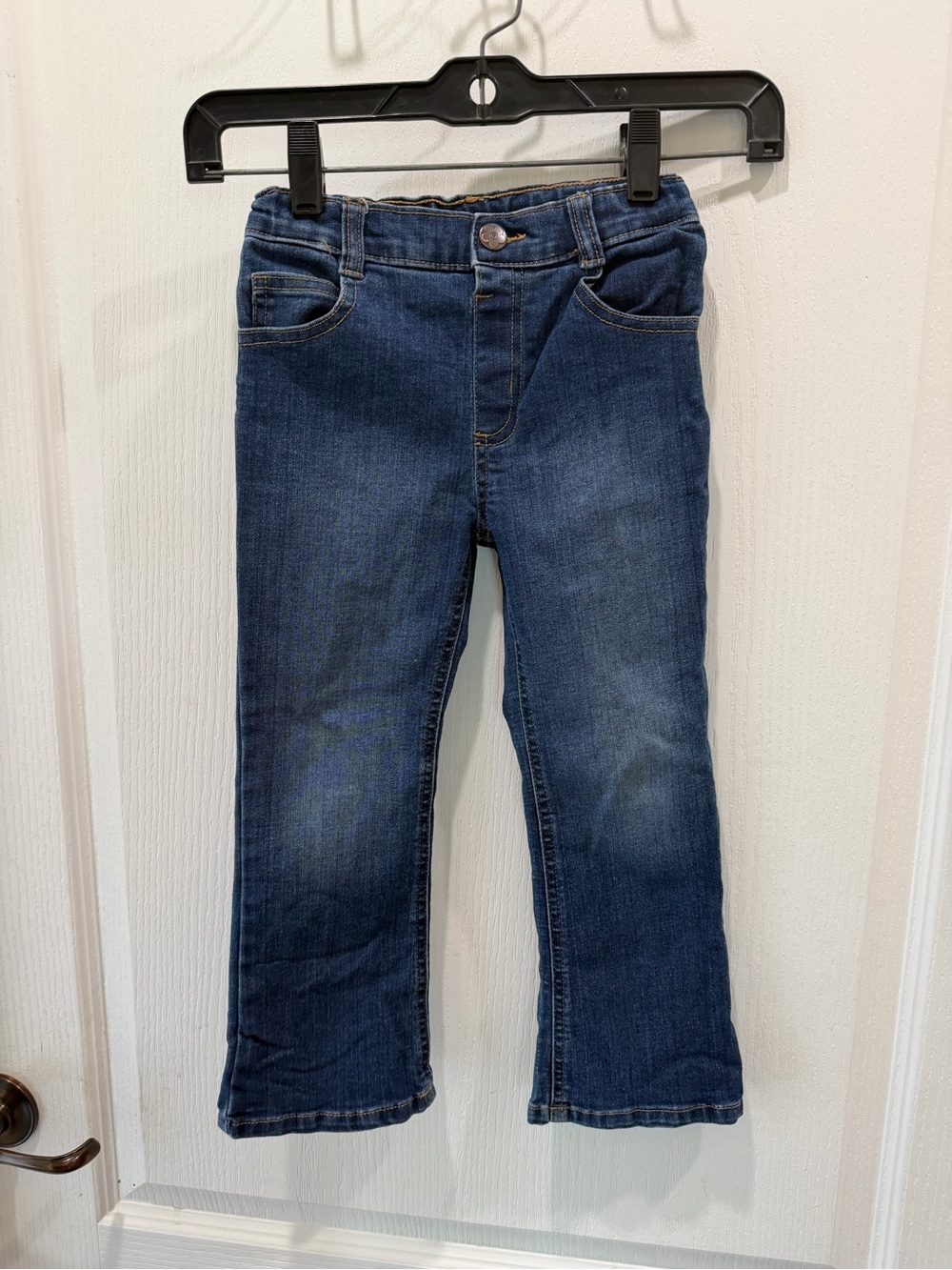 Classic Kids Dark Blue Denim Jeans with Stretch Waist